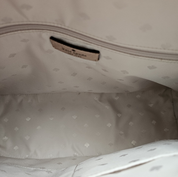 KATE SPADE Large Tote Shoulder Bag Rose Gold Shimmy Glitter NWT - Picture 8 of 15